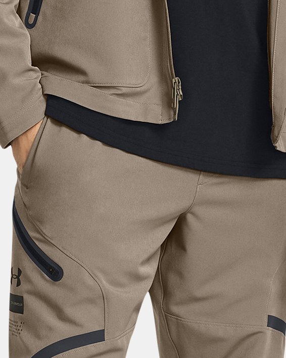 Men's UA Unstoppable Cargo Pants in Brown image number 2