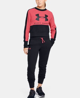  Girls' UA Rival Terry Joggers  1  Color Available $28.99