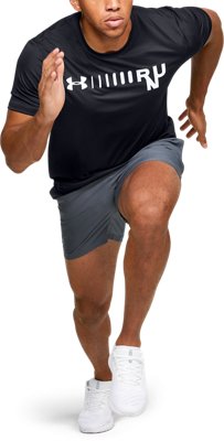 men's ua speed stride solid 18 cm shorts