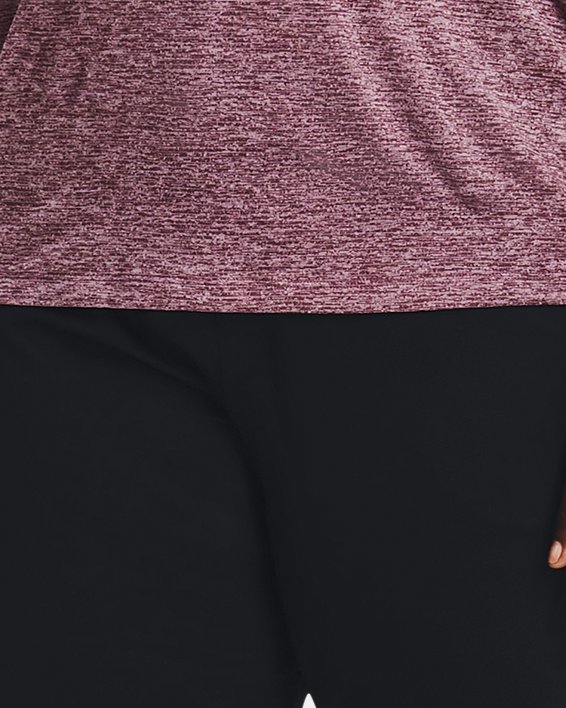 Women's UA Tech™ Twist V-Neck Short Sleeve, Purple, pdpMainDesktop image number 2