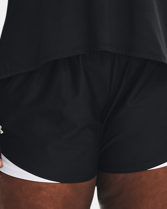 Damen UA Play Up 3.0 Shorts, Black, pdpMainDesktop image number 2