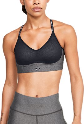 UA Infinity Low Heather Sports Bra 