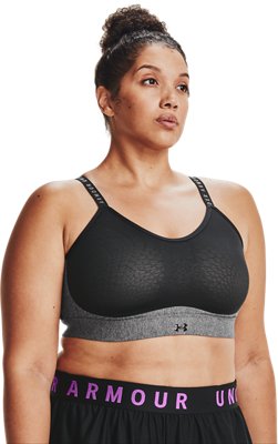 women's ua infinity high heather sports bra