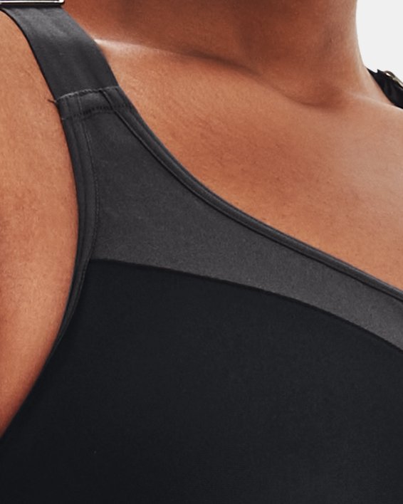Women's Armour® High Crossback Sports Bra in Black image number 4