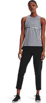 Women's UA Stretch Woven Crop image number 2