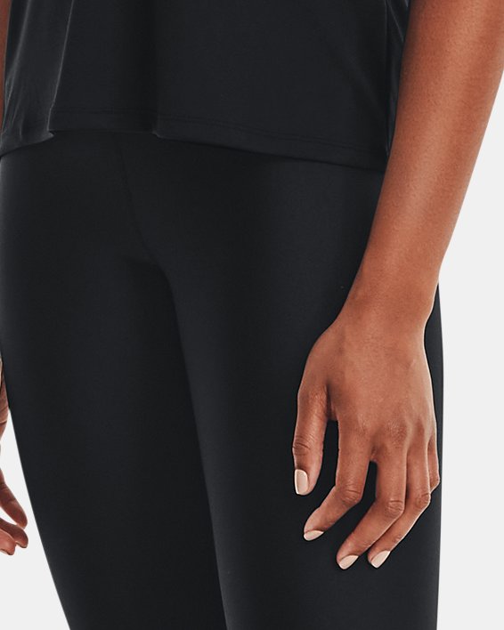 เสื้อกล้าม HeatGear® Armour Wordmark Double Strap สำหรับผู้หญิง in Black image number 2