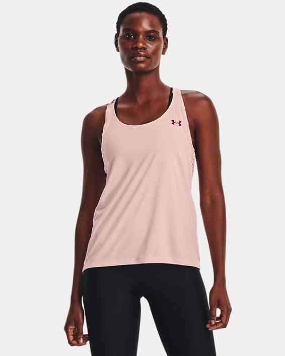 Women's Workout Tanks & Sleeveless T-Shirts in Pink | Under Armour