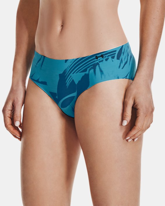 Under Armour Women's UA Pure Stretch Print Hipster 3-Pack Underwear. 1