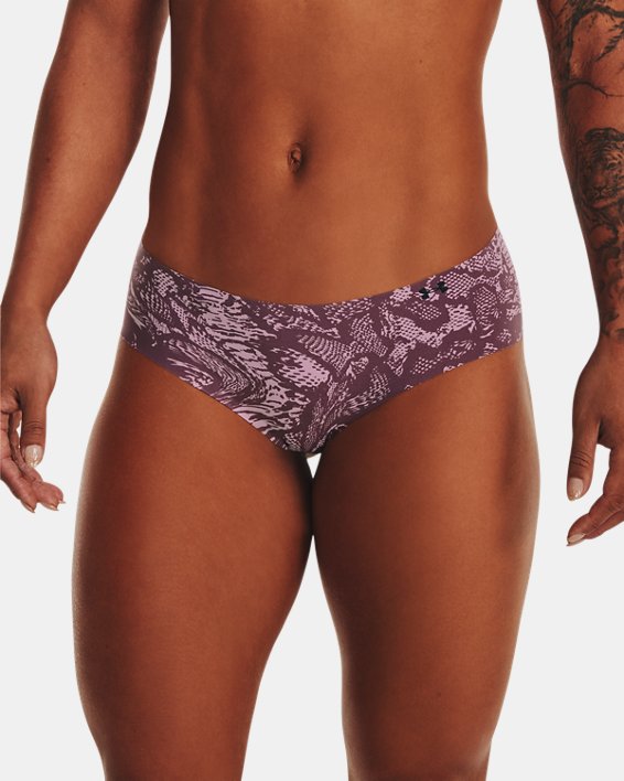 Under Armour Women's UA Pure Stretch Print Hipster 3-Pack Underwear. 1