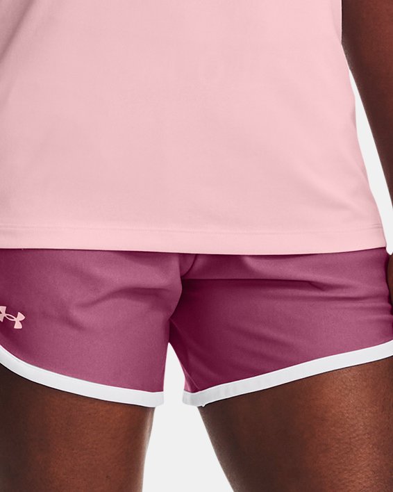 Shorts UA Play Up de 13 cm (5 in) para Mujer, Pink, pdpMainDesktop image number 2