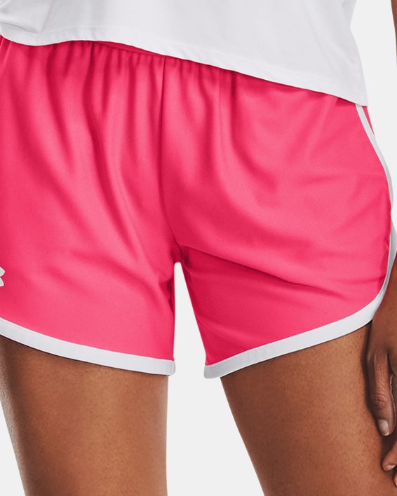 Women's UA Play Up 5" Shorts in Pink image number 2