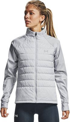 gray under armour jacket