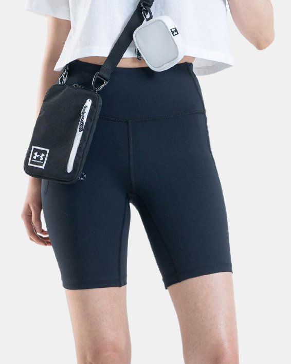 กางเกงขาสั้น UA Meridian Bike สำหรับผู้หญิง in Black image number 3