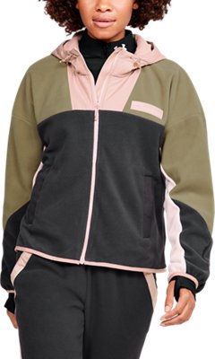 under armour fleece full zip poly hoodie junior