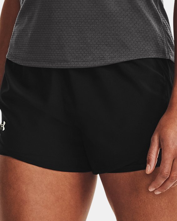 Women's UA Fly-By 2.0 2-in-1 Shorts, Black, pdpMainDesktop image number 2