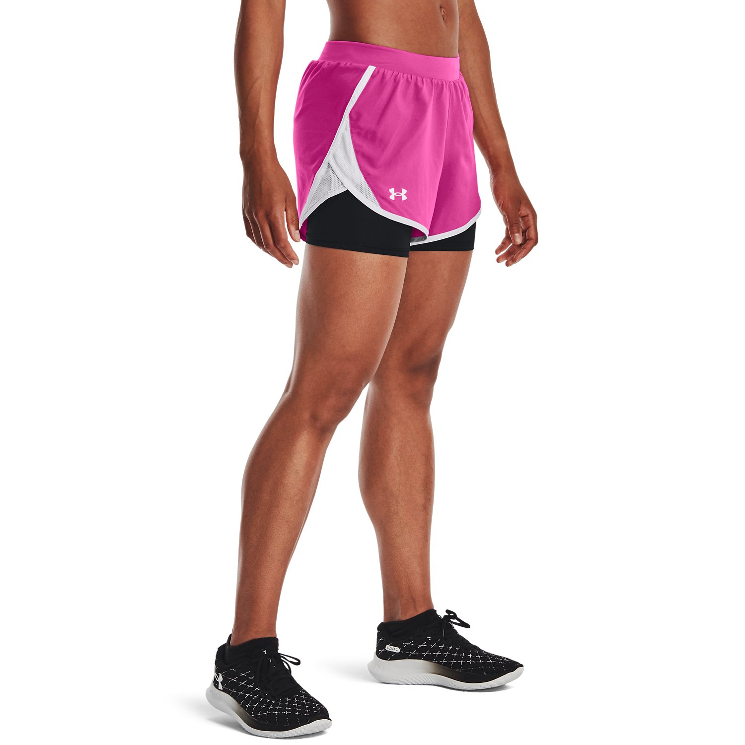 Damen UA Fly By 2.0 2-in-1-Shorts