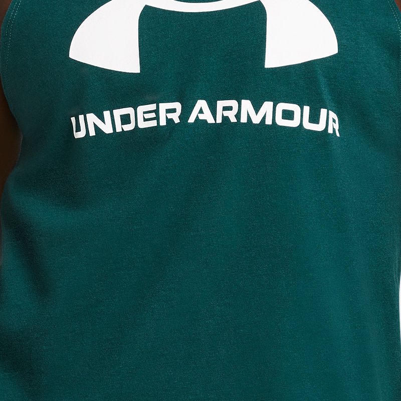 Women's  Under Armour  Rival Tank Hydro Teal / White XS