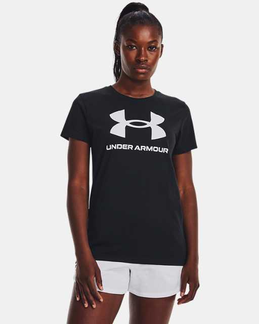 Haut à manches courtes avec logo UA Rival pour femme Haut à manches courtes avec logo UA Rival pour femme