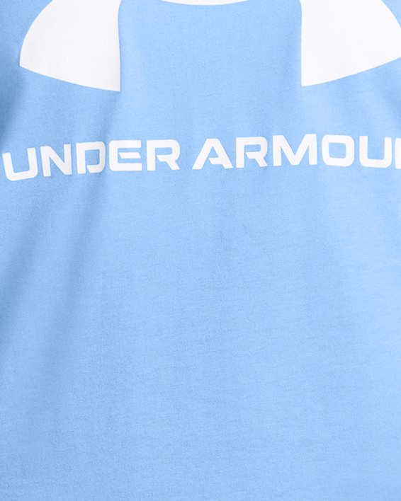 Women's UA Rival Logo Short Sleeve, Blue, pdpMainDesktop image number 0