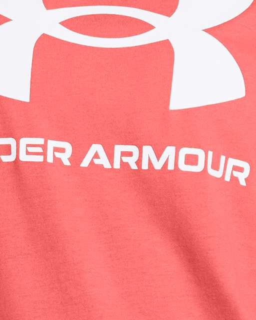 Under Armour 86CBJKZY00976 Womens T Shirt Top Loose Heatgear Logo Pink –  Goodfair