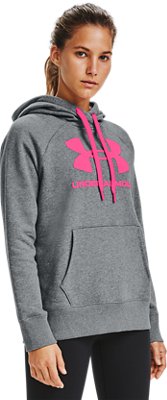 under armour women's cotton rival fleece logo hoodie