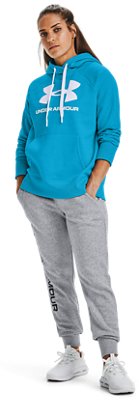 under armour hoodie blue women