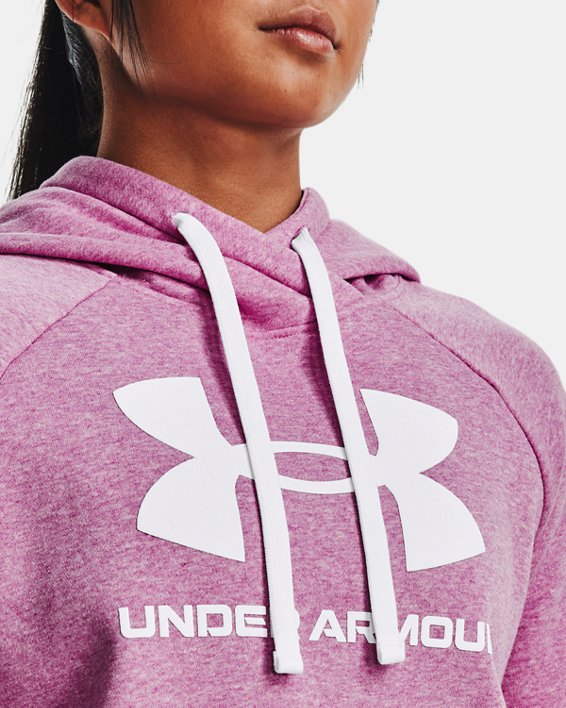Under Armour Women's UA Rival Fleece Logo Hoodie. 4
