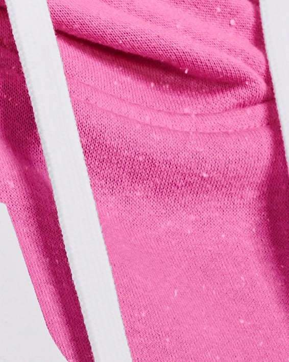 Sudadera con capucha UA Rival Fleece Logo para Mujer, Pink, pdpMainDesktop image number 3