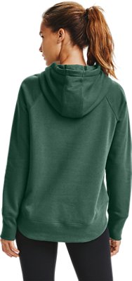 women's under armour rival favorite fleece graphic logo hoodie