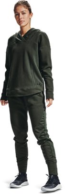 under armour hoodie green women