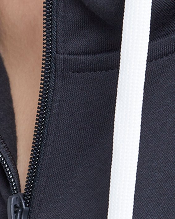 Women's UA Rival Fleece Full Zip Hoodie in Black image number 4