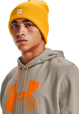 under armour blaze orange beanie