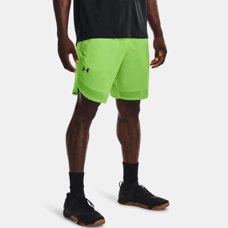Men's Under Armour Training Stretch Shorts Quirky Lime / Black 3XL