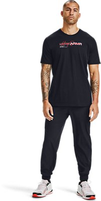 Men's UA UNDR ARMR Wordmark T-Shirt image number 3