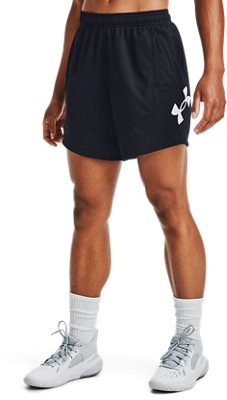 under armour black basketball shorts