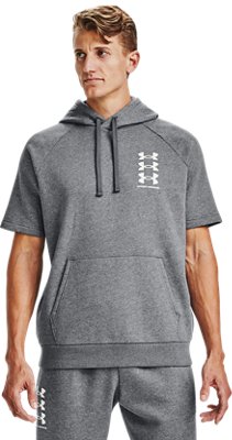 men's under armour sportstyle short sleeve hoodie