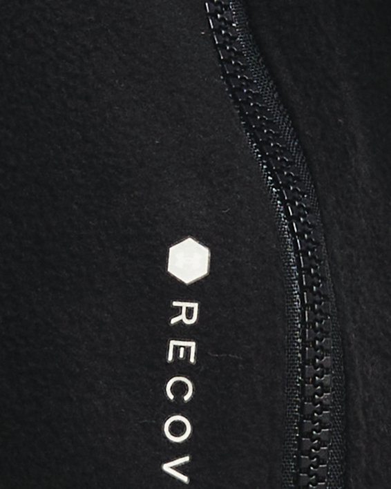 Herren UA RECOVER™ Fleece mit ¼ Zip, Black, pdpMainDesktop image number 3