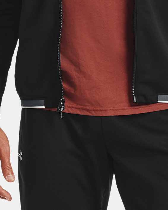 Men's UA RUSH™ Knit Track Pants, Black, pdpMainDesktop image number 2