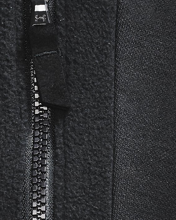 Men's UA RUSH™ Fleece Pants, Black, pdpMainDesktop image number 6