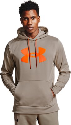 men's big logo under armour hoodie