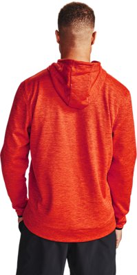 black and orange under armour hoodie