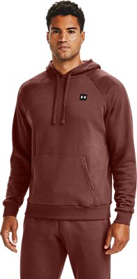 red and black under armour hoodie