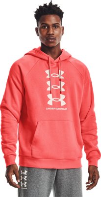 under armour red zip up hoodie