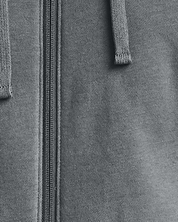 Men's UA Rival Cotton Full Zip Hoodie in Gray image number 0