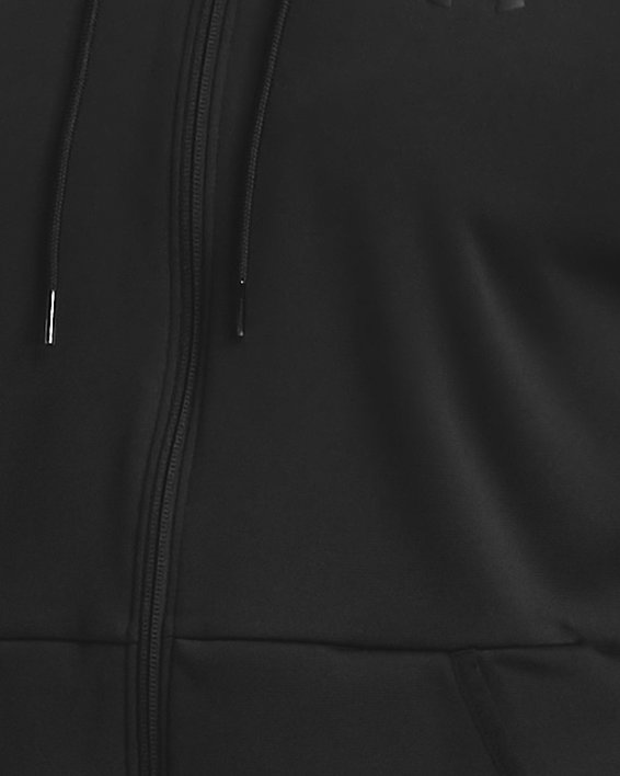 Men's Armour Fleece® Full Zip Hoodie, Black, pdpMainDesktop image number 0