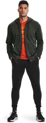 under armour fleece full zip hoodie heren