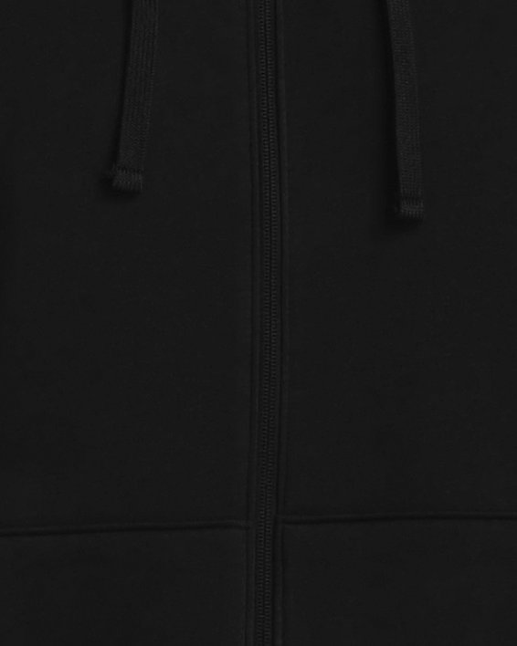 Men's UA Rival Fleece Full Zip Hoodie in Black image number 0
