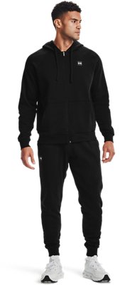 under armour men's rival fleece fitted full zip hoodie