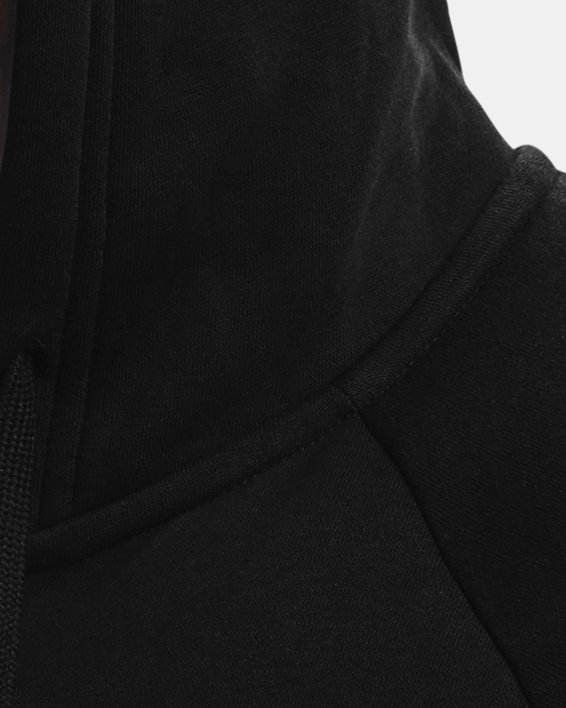 Men's UA Rival Fleece Full Zip Hoodie in Black image number 3