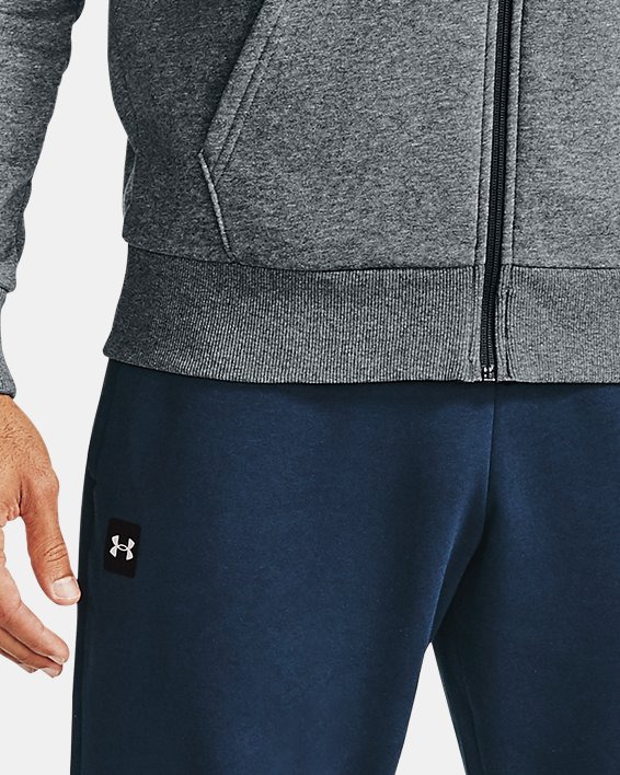 Men's Under Armour Rival Fleece Zip Up Track Hoodie Sports tracksuit top  size S